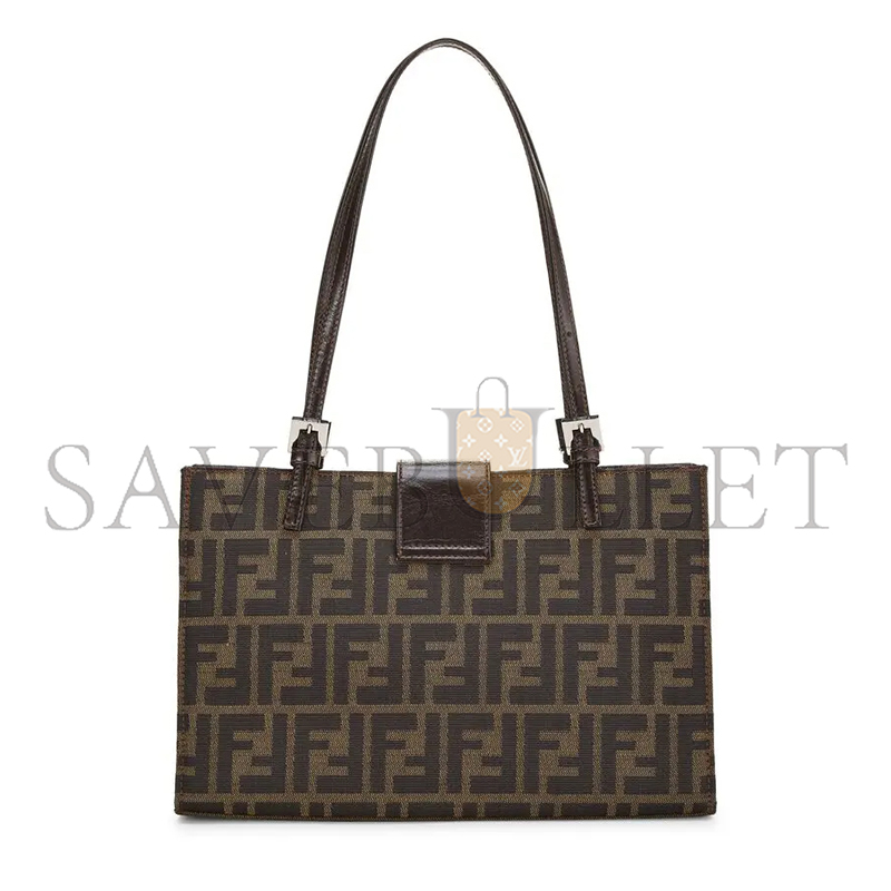 FENDI SMALL ZUCCA CANVAS SHOPPING TOTE BAG (28*20*8cm)